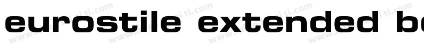 eurostile extended bold字体转换